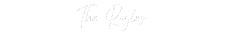 Custom Neon Text - The Royles