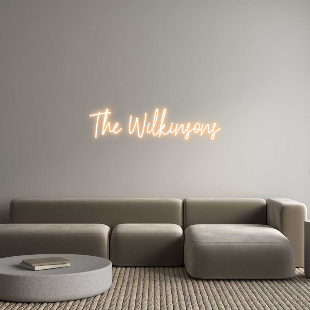 Custom Neon Text - The Wilkinsons