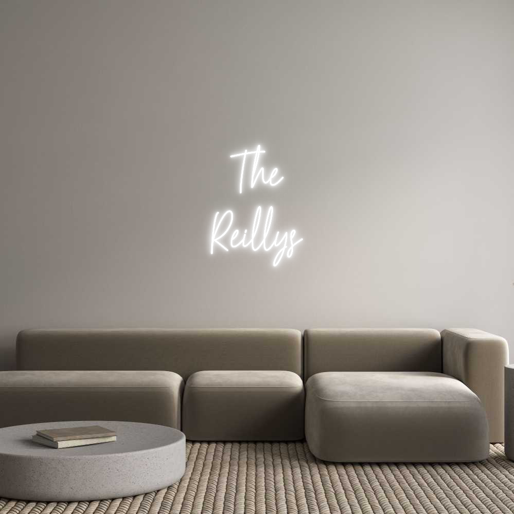 Custom Neon Text- The
Reillys