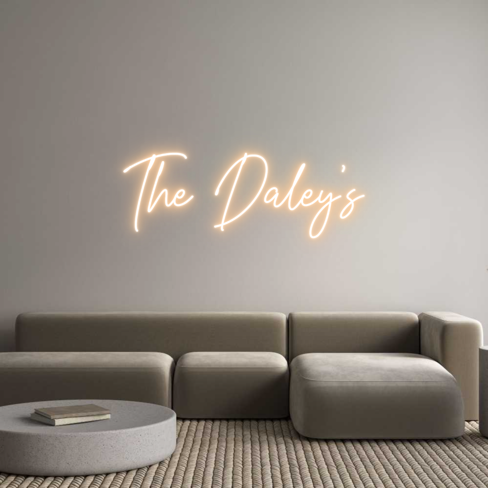 Custom Neon Text - The Daley's