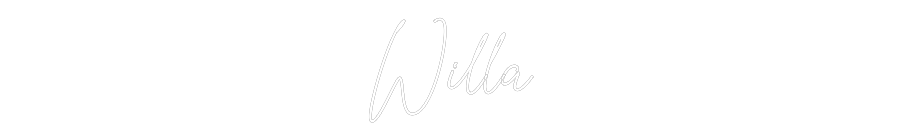 Custom Neon Text - Willa