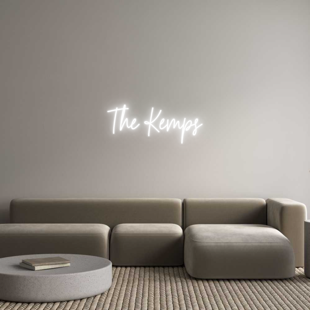 Custom Neon Text - The Kemps