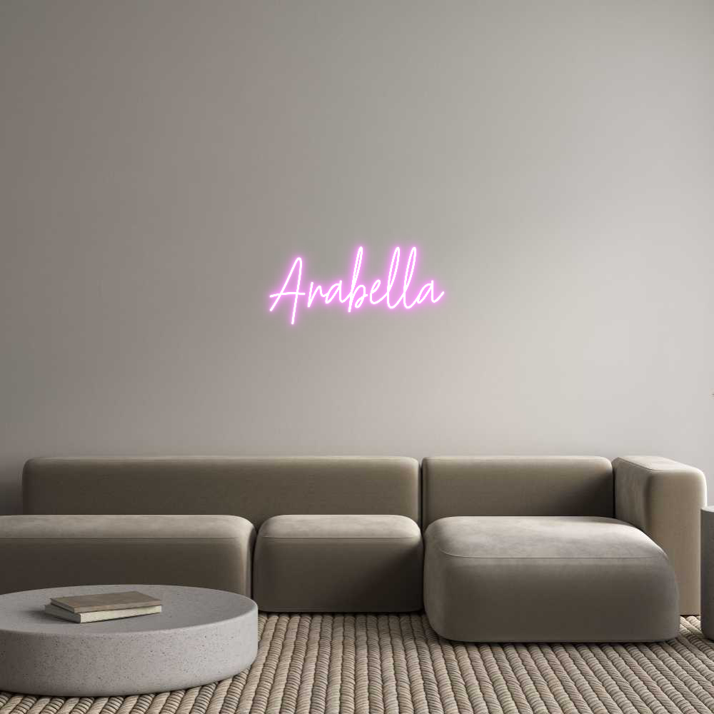 Custom Neon Text - Arabella