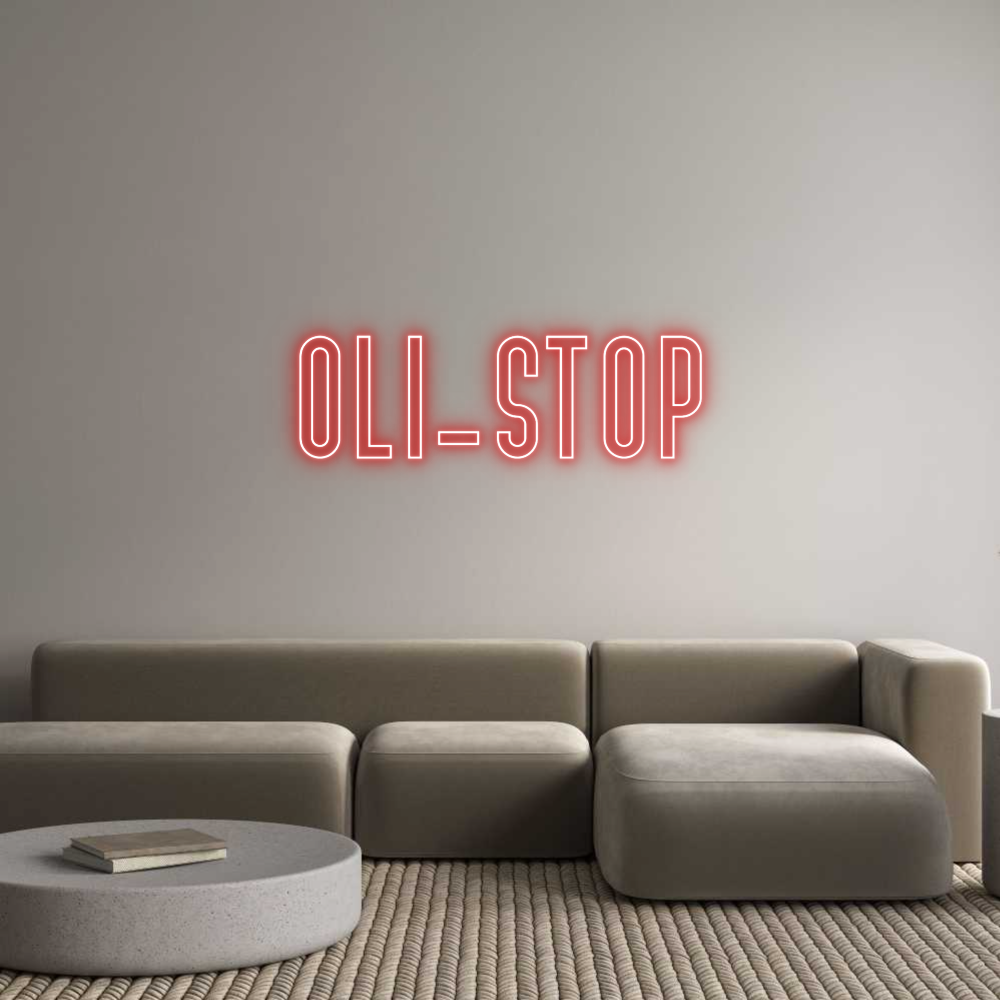 Custom Neon Text - Oli-stop