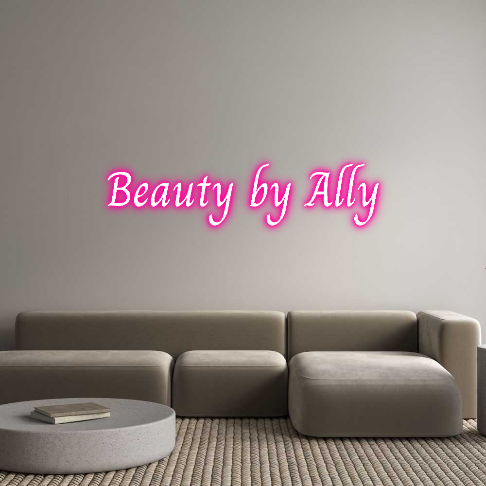 Custom Neon Text - Beauty by Ally