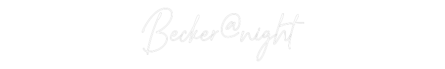 Custom Neon Text - Becker@night