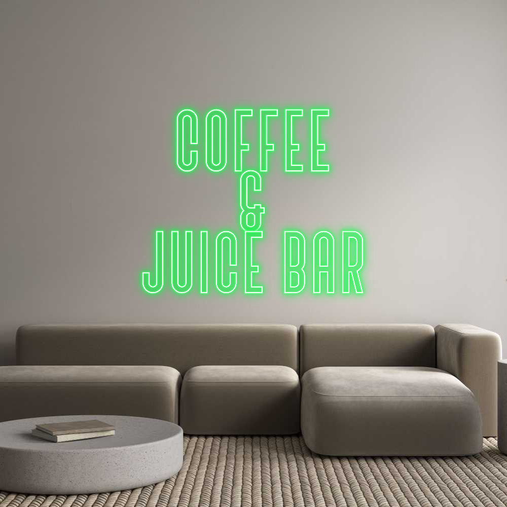 Custom Neon Text- coffee
&
...