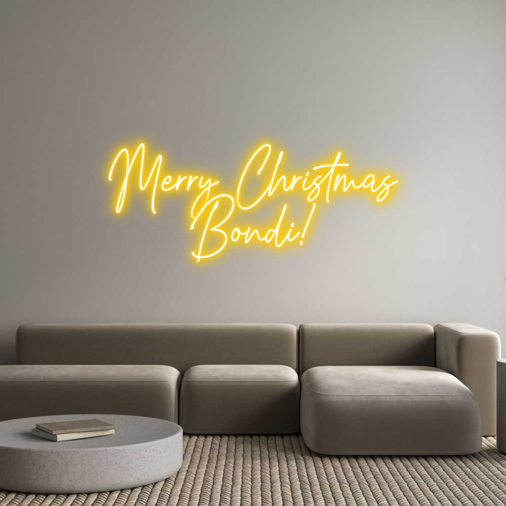 Custom Neon Text - Merry Christm...