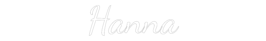 Custom Neon Text - Hanna