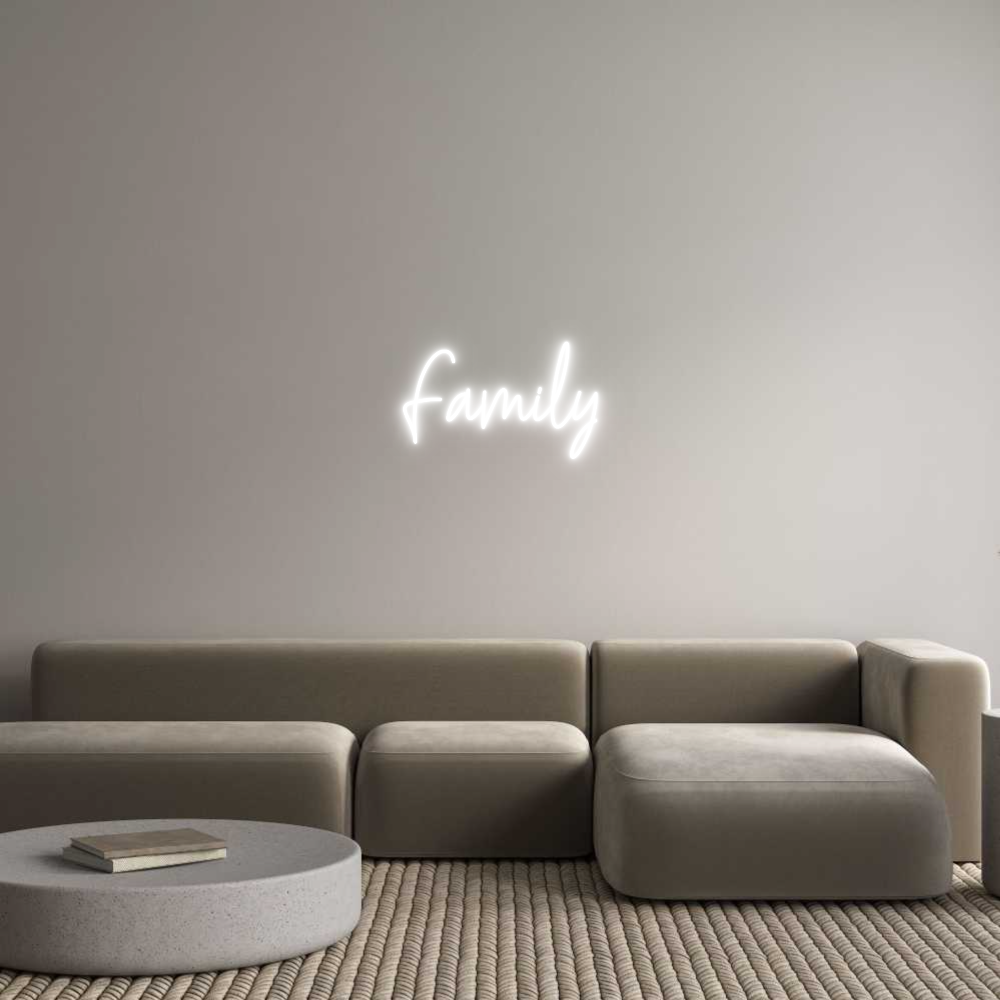 Custom Neon Text - Family