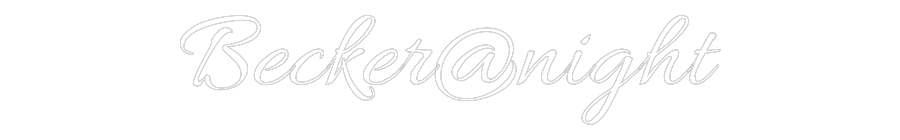 Custom Neon Text - Becker@night