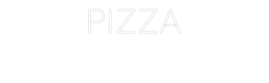 Custom Neon Text - PIZZA