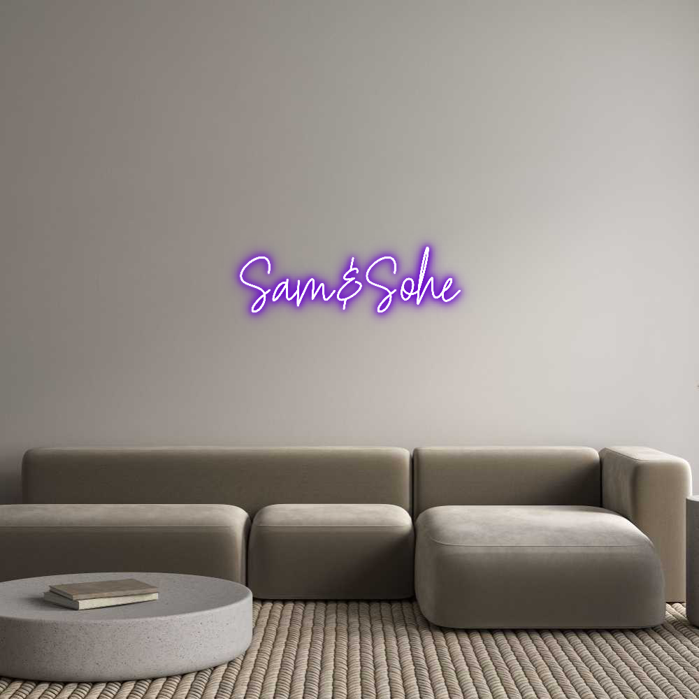 Custom Neon Text - Sam&Sohe