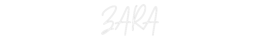Custom Neon Text - ZARA