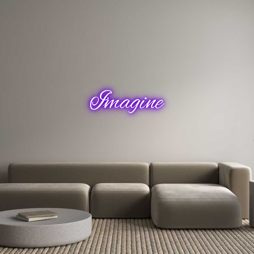 Custom Neon Text - Imagine