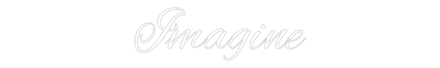 Custom Neon Text - Imagine
