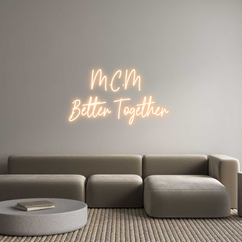 Custom Neon Text - M.C.M
B...