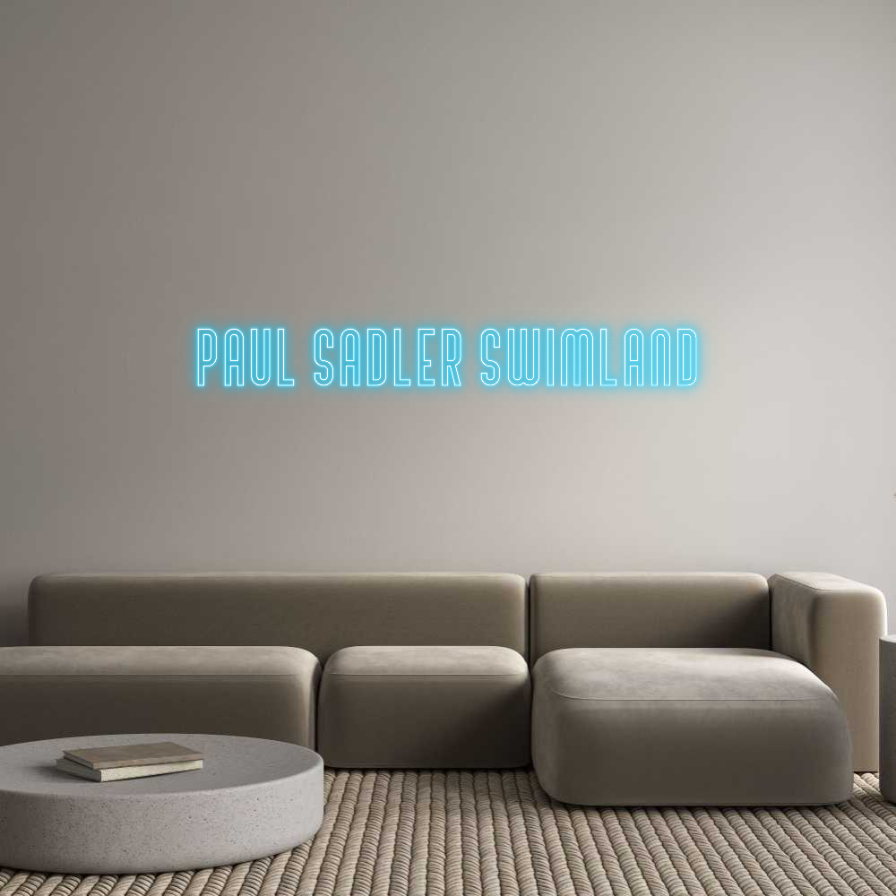 Custom Neon Text - Paul Sadler S...