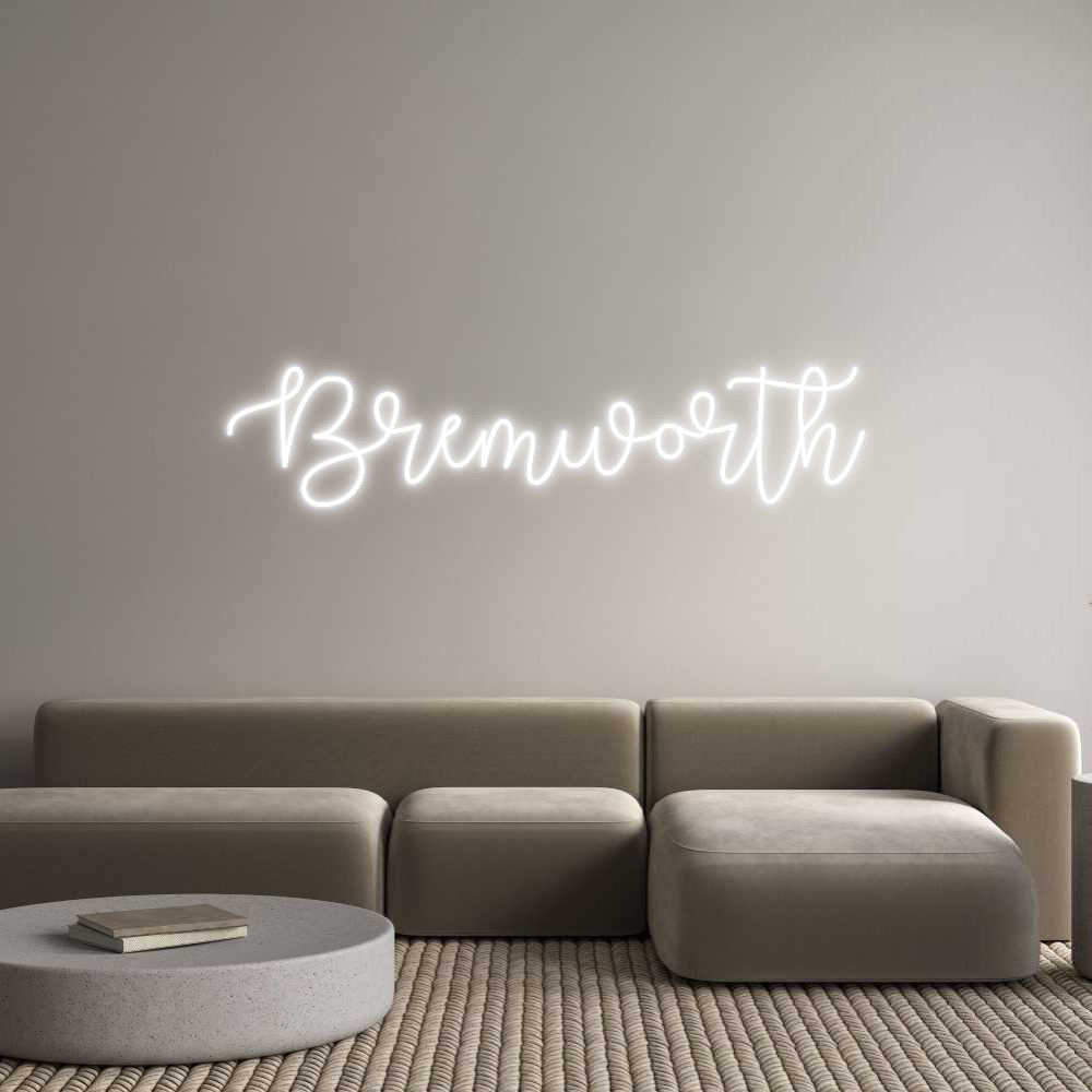 Custom Neon Text - Bremworth