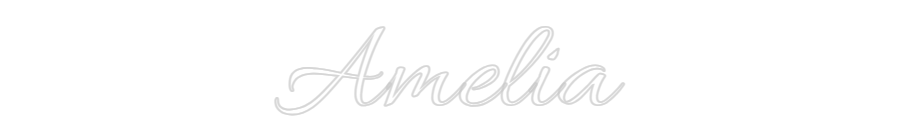 Custom Neon Text- Amelia