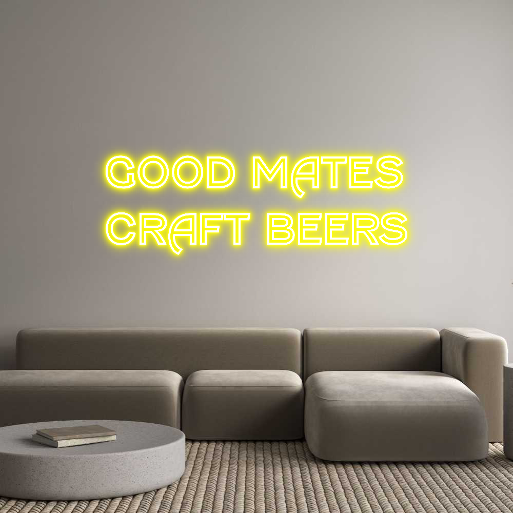 Custom Neon Text - GOOD MATES
C...