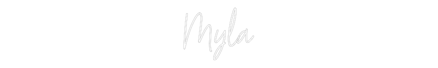 Custom Neon Text - Myla