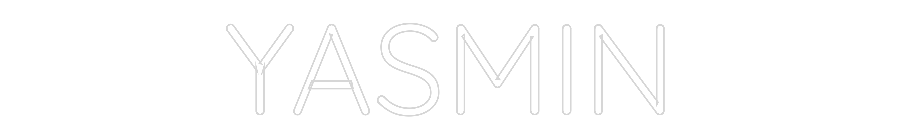 Custom Neon Text - YASMIN
