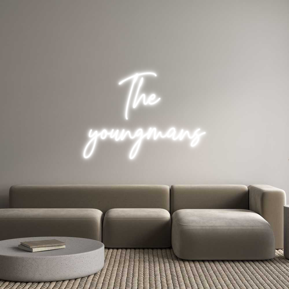Custom Neon Text - The
youngmans