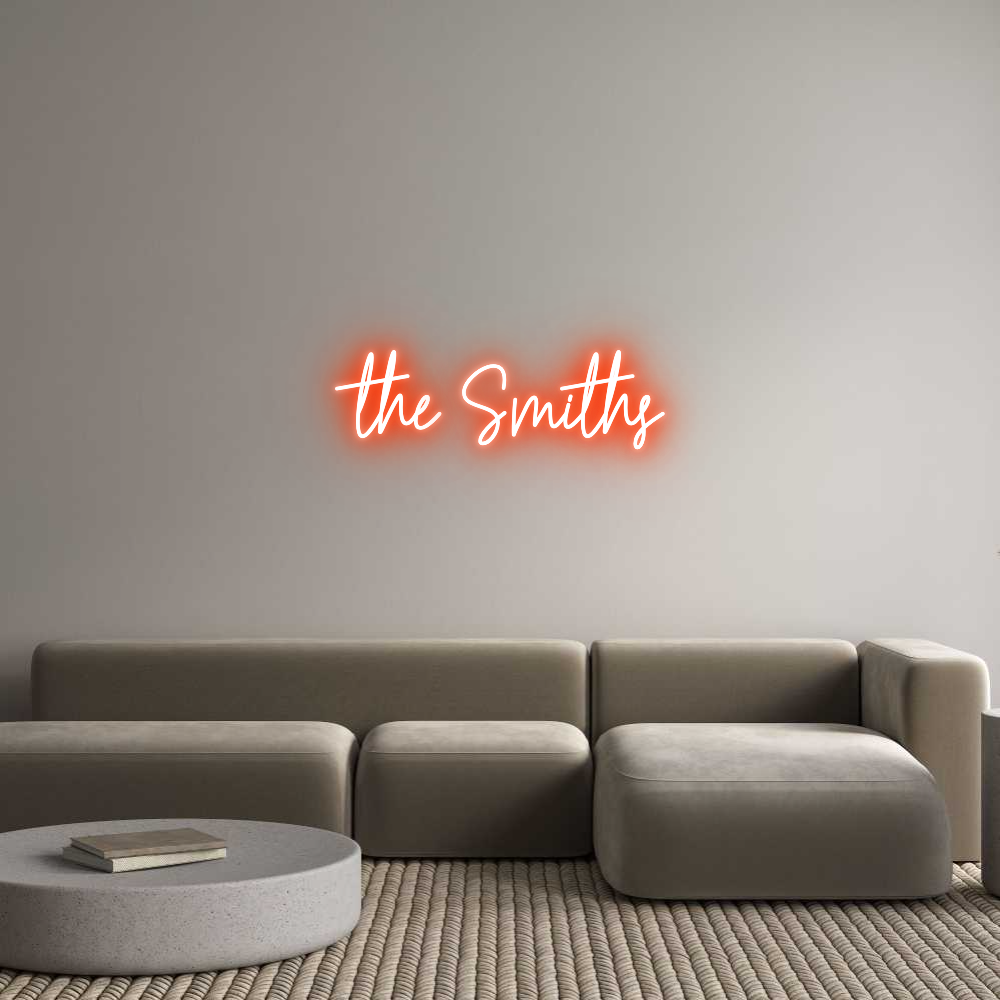 Custom Neon Text - the Smiths