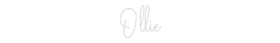 Custom Neon Text - Ollie