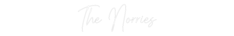 Custom Neon Text- The Norries