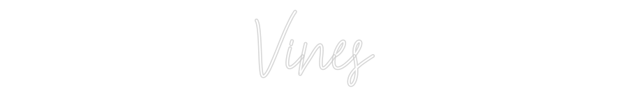 Custom Neon Text - Vines