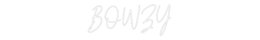 Custom Neon Text - BOWZY