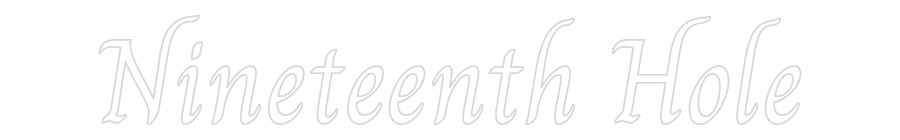 Custom Neon Text - Nineteenth Hole