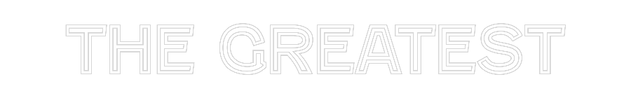 Custom Neon Text - The Greatest