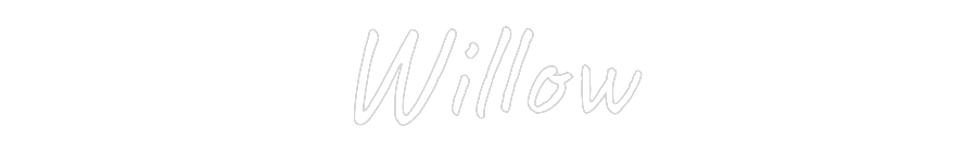 Custom Neon Text - Willow