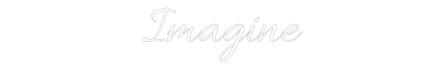 Custom Neon Text - Imagine