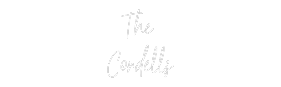 Custom Neon Text - The
Cordells