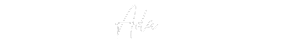 Custom Neon Text - Ada