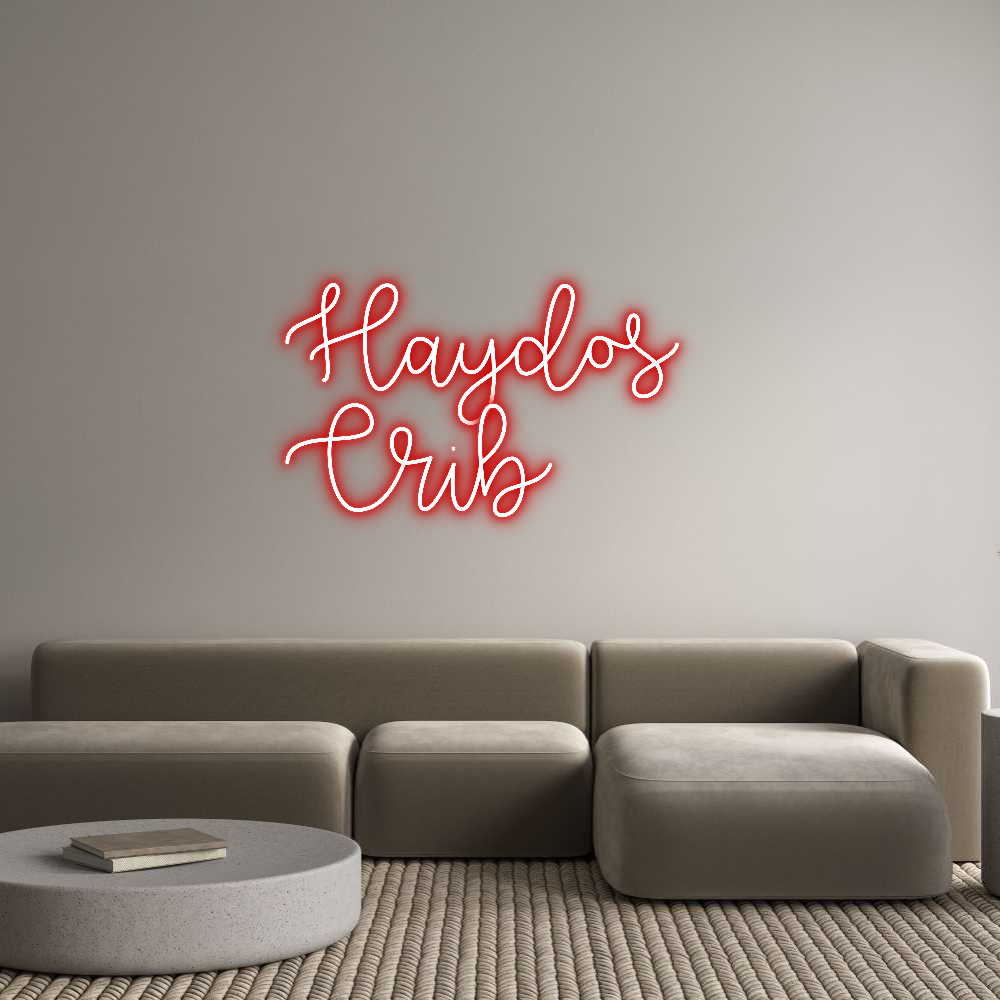 Custom Neon Text - Haydos
Crib