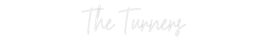 Custom Neon Text - The Turners