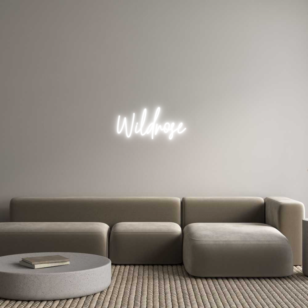 Custom Neon Text - Wildrose
