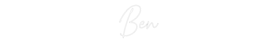 Custom Neon Text - Ben