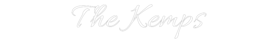 Custom Neon Text - The Kemps
