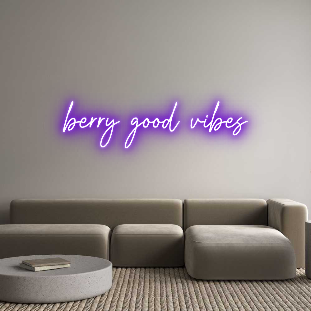 Custom Neon Text - berry good vi...