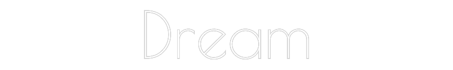 Custom Neon Text - Dream