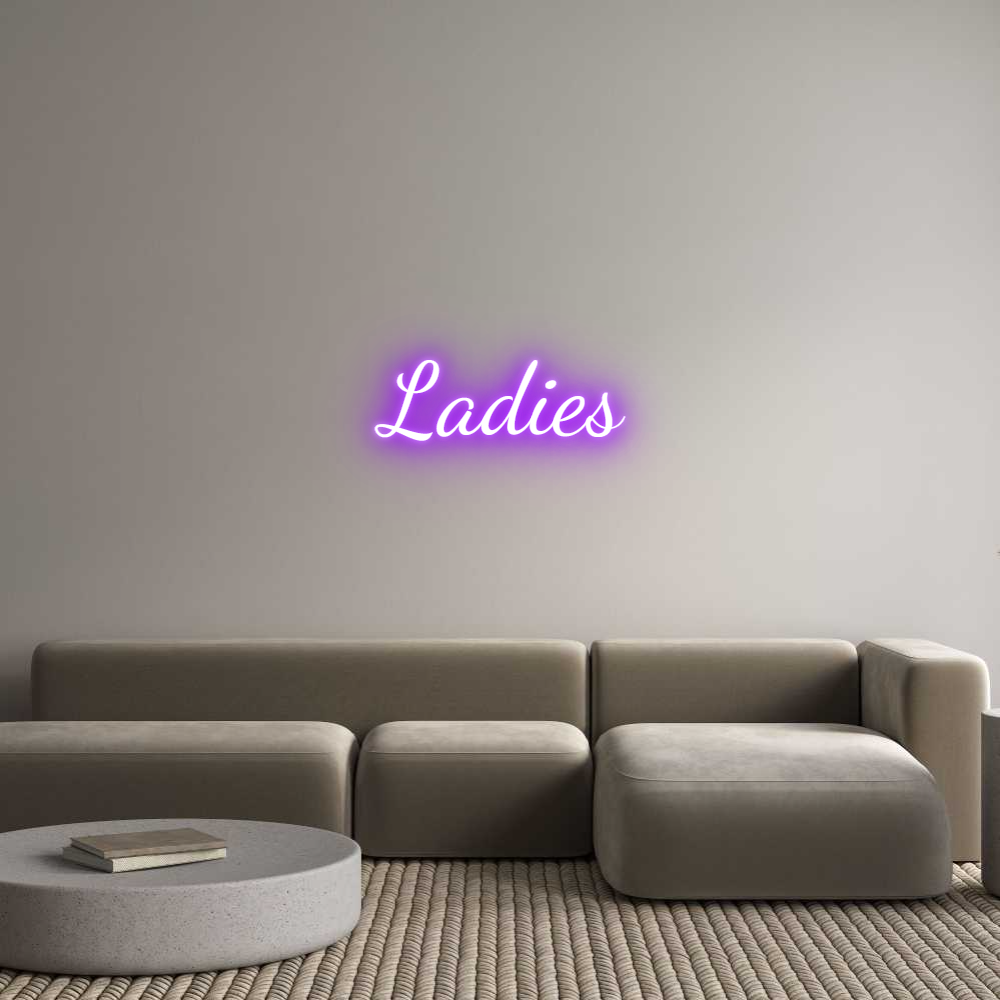Custom Neon Text - Ladies