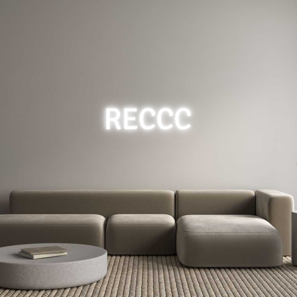 Custom Neon Text - RECCC