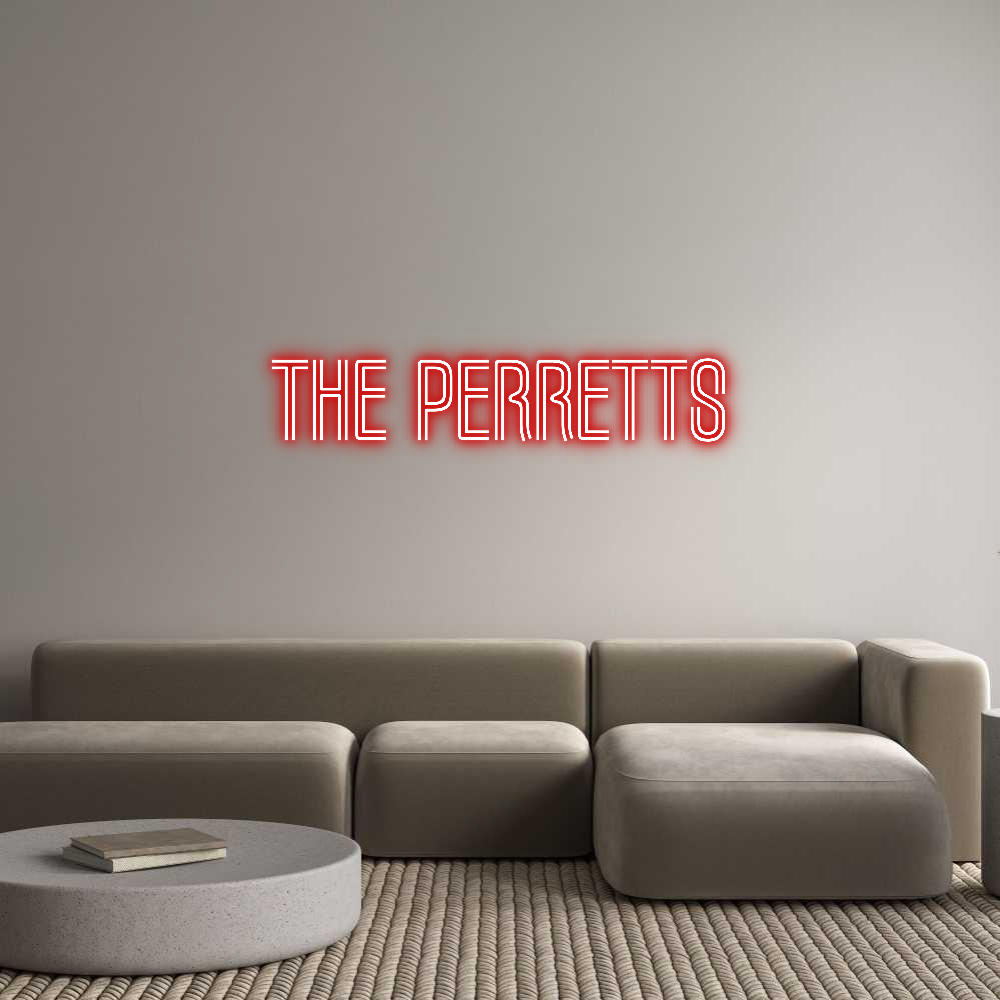 Custom Neon Text - The Perretts