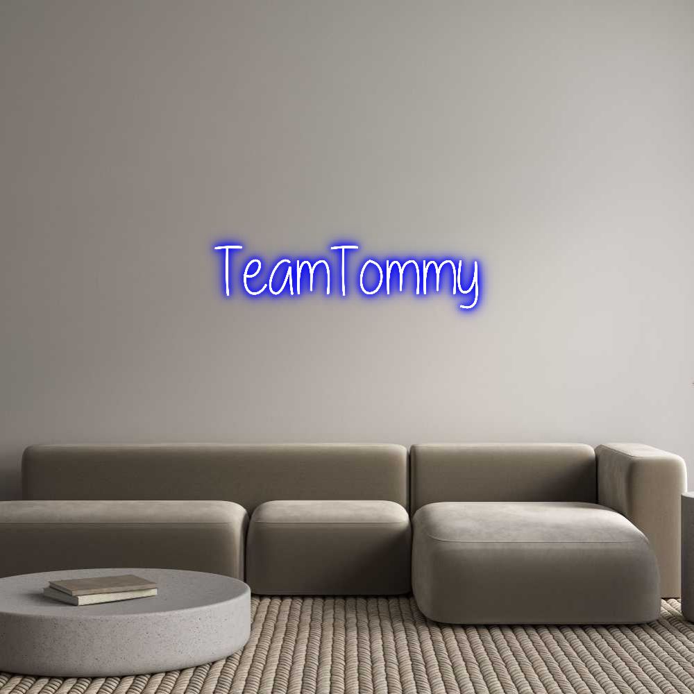Custom Neon Text - TeamTommy